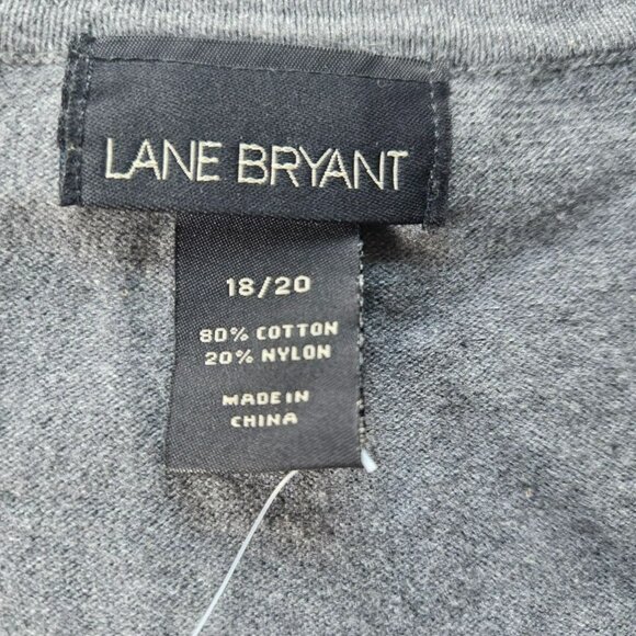 Lane Bryant NWT 18/20 button up top sweater with sequins plus size Gray - Picture 4 of 12